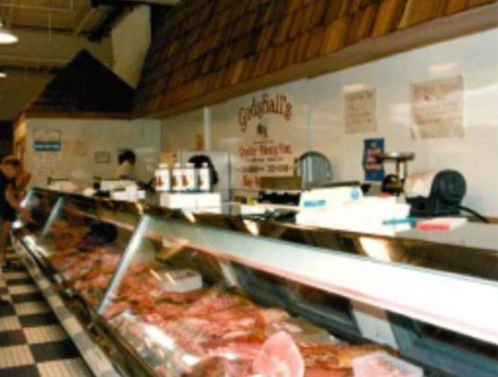 a 1980's retail deli counter