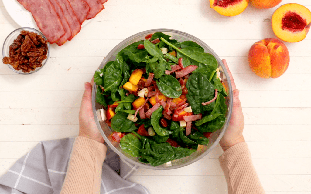 Potluck ideas: Turkey bacon spinach salad