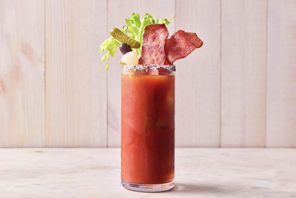 Image of bacon in cocktail