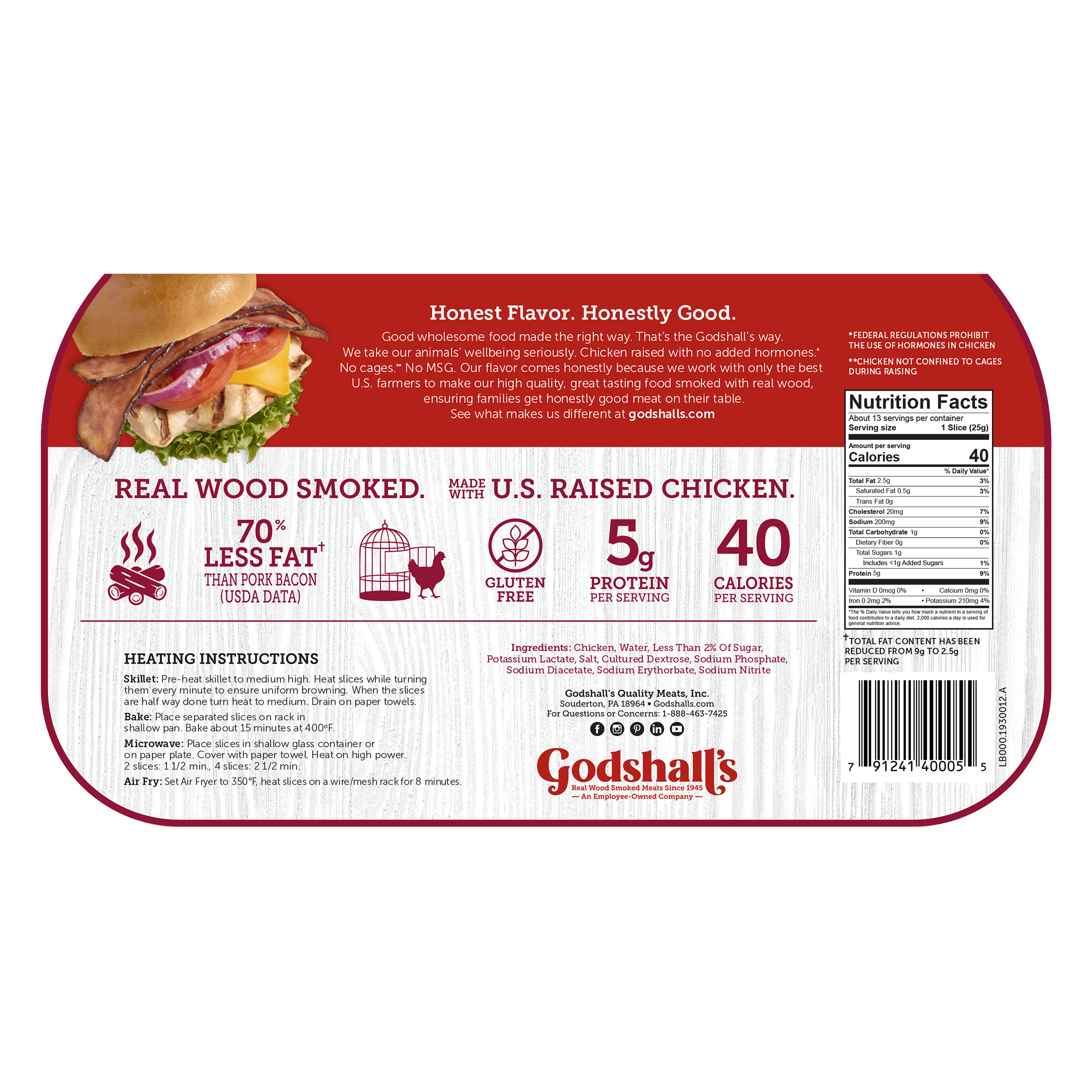 Godshalls 12oz OriginalChickenBacon Back