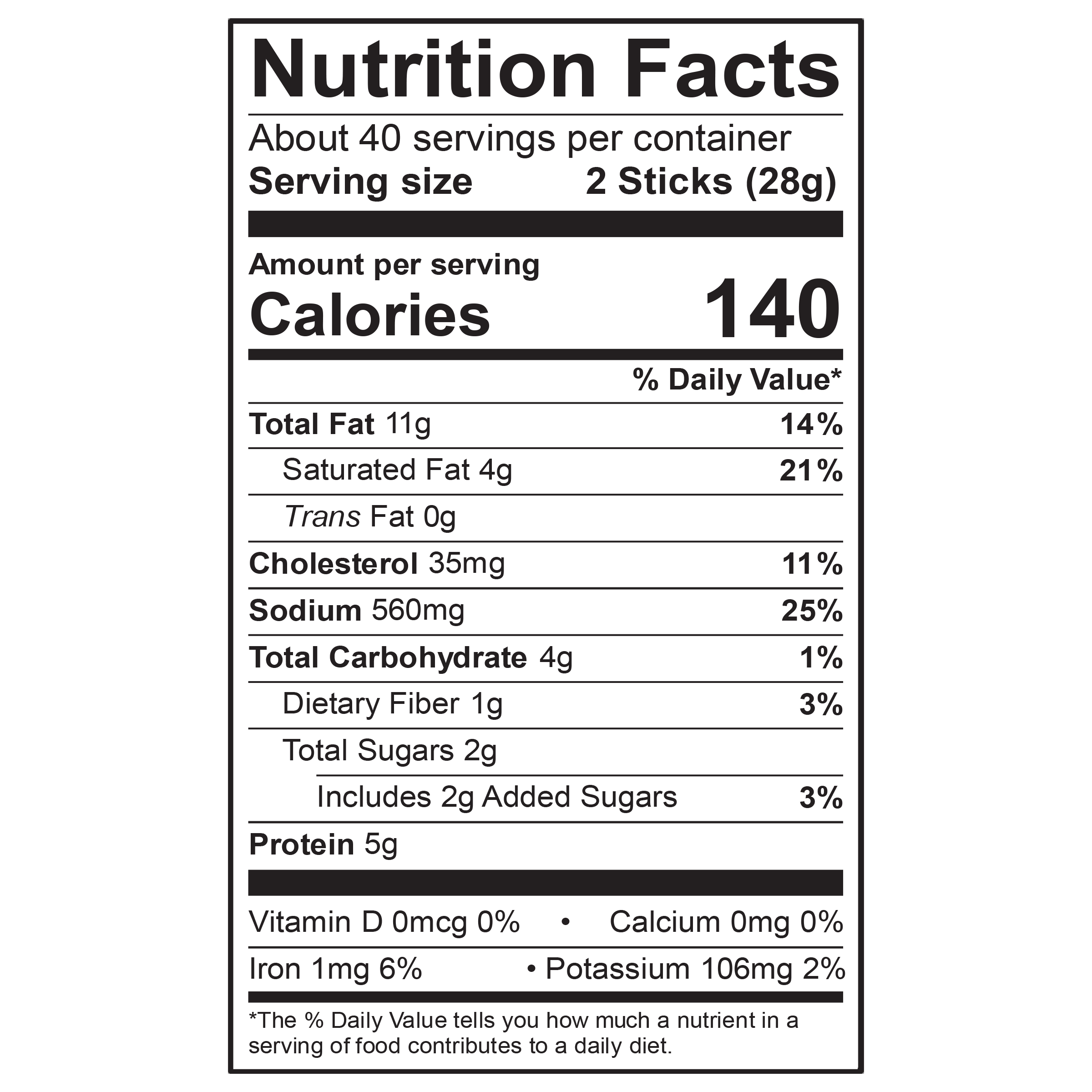 NFP Weavers 40oz Habanero SnackSticks