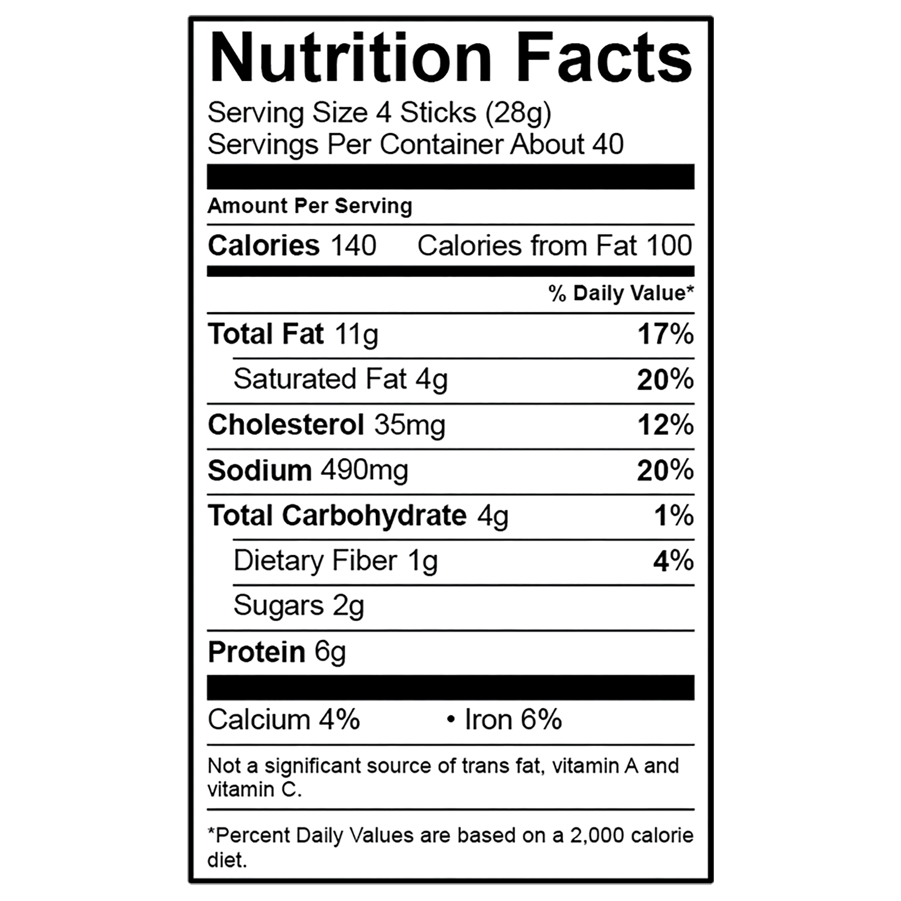 NFP Weavers 40oz Original Short SnackSticks