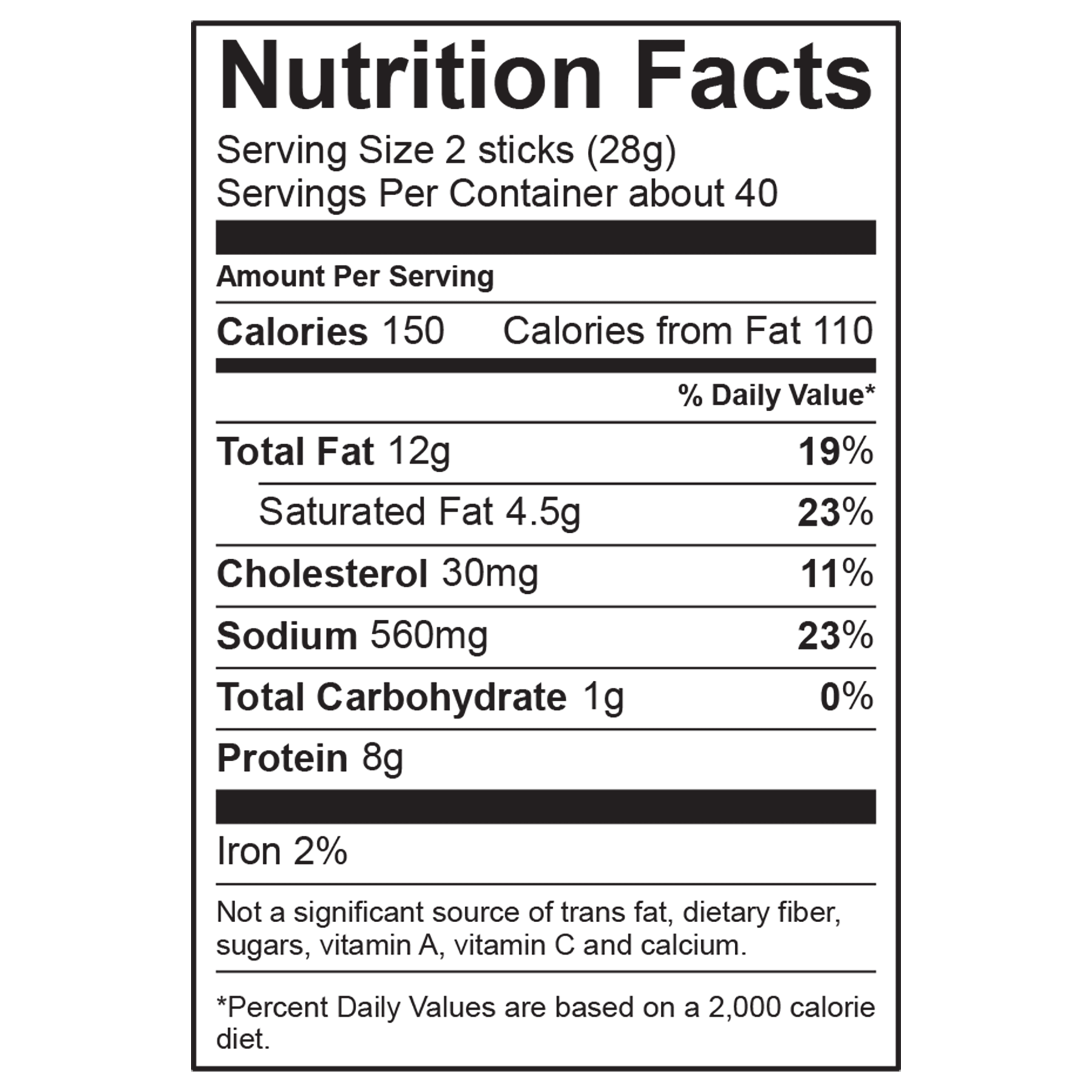 NFP Weavers 40oz Pepperoni SnackSticks