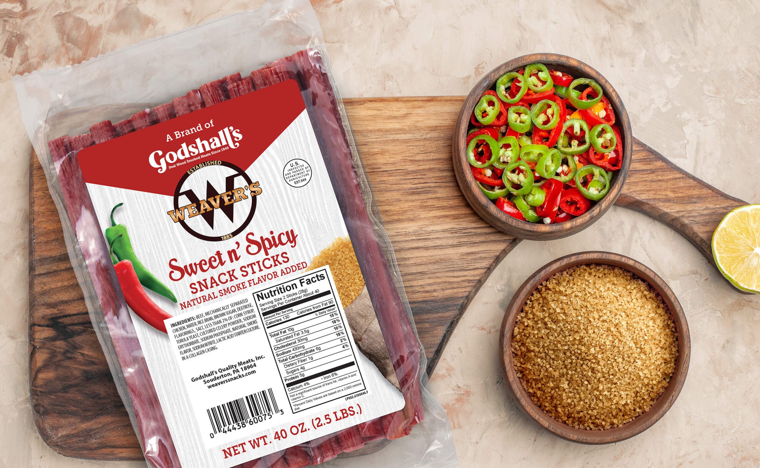 Weavers SweetSpicySticks IngredientBoard