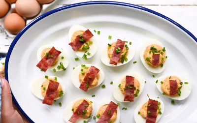 Turkey-Bacon-Deviled-Eggs