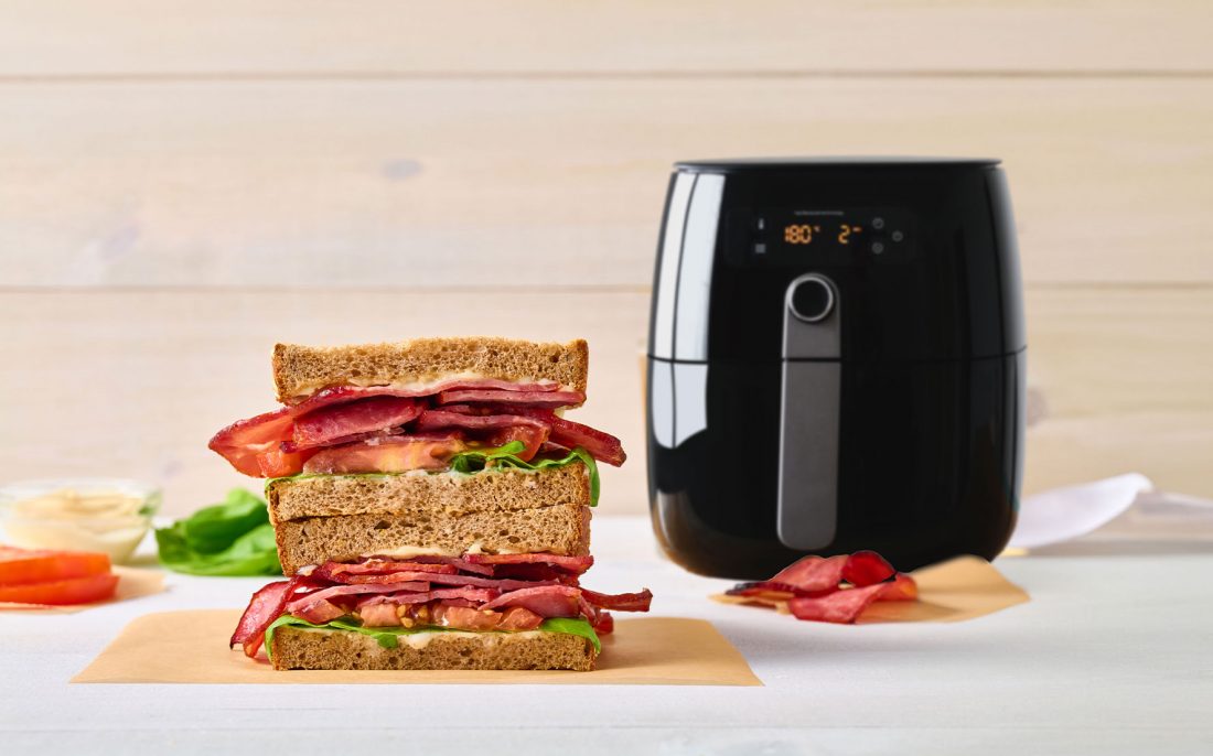 Turkey bacon sandwich with air fryer